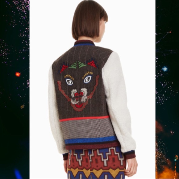 Desigual Foxy Varsity Jacket 🆕 - Picture 3 of 7